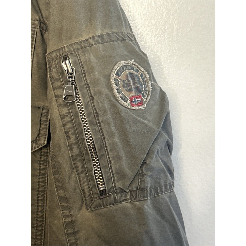 Napapijri Jacket Noyaet Camden Medium Drawcord Mod Jacket Indonesia Stone Wash - Picture 5 of 8
